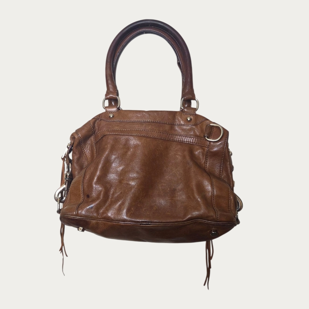 Rebecca Minkoff MAB Medium Brown Leather Satchel - Picture 2 of 10